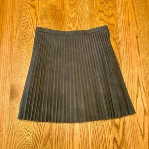 "LOFT outlet" gray, pleated skirt, 10, like new